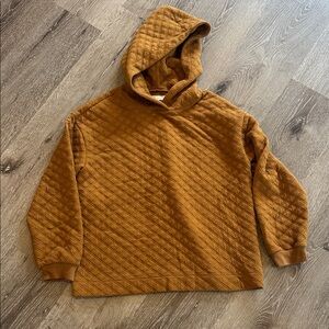 Madewell quilted Hooded Pullover Sweatshirt - Rust